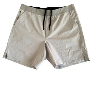 Public Rec All Day Every Day Shorts Men's 38 Light Grey Tech Performance Casual